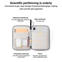 Load image into Gallery viewer, BUBM BM01541006  Tablet Bag Handheld Waterproof Shockproof Protective Case Tablet Storage Bag