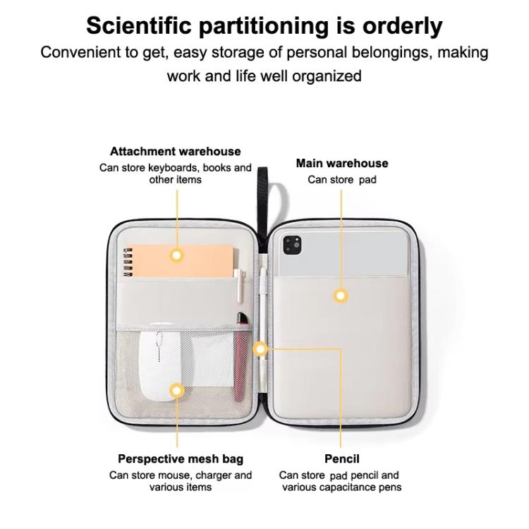 BUBM BM01541006  Tablet Bag Handheld Waterproof Shockproof Protective Case Tablet Storage Bag
