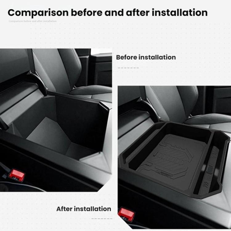 For Tesla Cybertruck Center Console Storage Box, For Tesla Cybertruck