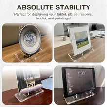 Load image into Gallery viewer, Acrylic Picture Frame Stand Dinner Plate Postcard Record Holder, YX187 1pc