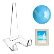 Load image into Gallery viewer, Acrylic Picture Frame Stand Dinner Plate Postcard Record Holder, YX186 1pc, YX186 2pcs /Set