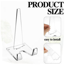 Load image into Gallery viewer, Acrylic Picture Frame Stand Dinner Plate Postcard Record Holder, YX186 1pc, YX186 2pcs /Set
