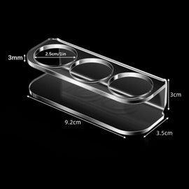 3-Hole Acrylic Tabletop Bottle Storage Stand, 3-Hole