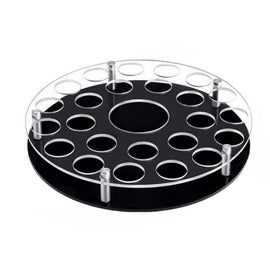 25-hole Wine Glass Tray Stand With Center Bottle Slot, YX183 1pc