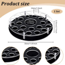 Load image into Gallery viewer, 25-hole Wine Glass Tray Stand With Center Bottle Slot, YX183 1pc