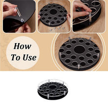 Load image into Gallery viewer, 25-hole Wine Glass Tray Stand With Center Bottle Slot, YX183 1pc