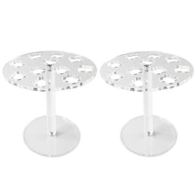 Load image into Gallery viewer, 11-Hole Acrylic Wall-Mounted Scissor Barber Tool Storage Display Stand, 1pc, 2pcs