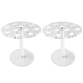 11-Hole Acrylic Wall-Mounted Scissor Barber Tool Storage Display Stand, 1pc, 2pcs