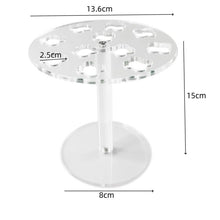 Load image into Gallery viewer, 11-Hole Acrylic Wall-Mounted Scissor Barber Tool Storage Display Stand, 1pc, 2pcs