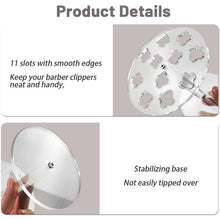 Load image into Gallery viewer, 11-Hole Acrylic Wall-Mounted Scissor Barber Tool Storage Display Stand, 1pc, 2pcs