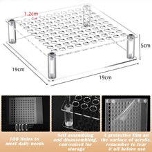 Load image into Gallery viewer, 100-Hole Acrylic Paint Brush Holder and Pen Storage Stand, YX176