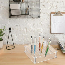 Load image into Gallery viewer, 100-Hole Acrylic Paint Brush Holder and Pen Storage Stand, YX176