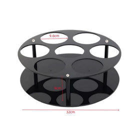 Coffee Syrup Kitchen Acrylic Countertop Round Bottle Holder, YX175
