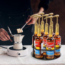 Load image into Gallery viewer, Coffee Syrup Kitchen Acrylic Countertop Round Bottle Holder, YX175