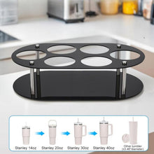 Load image into Gallery viewer, Desktop Water Bottle Storage Stand, YX174 Black, YX174 Transparent
