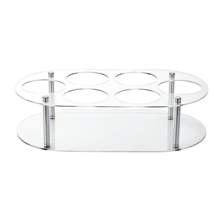 Desktop Water Bottle Storage Stand, YX174 Black, YX174 Transparent