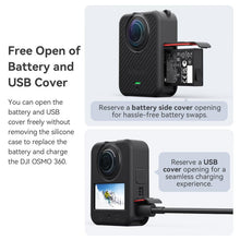 Load image into Gallery viewer, For DJI Osmo 360 Camera aMagisn Silicone Body Cover Set with Lens Cap &amp; Neck Lanyard