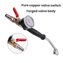 Load image into Gallery viewer, Truck Tire Extended Quick-Inflation Rod With Tire Pressure Gauge
