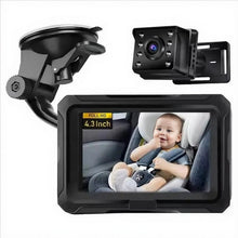 Load image into Gallery viewer, 4.3 inch HD 1080P Car Baby Monitor, With USB