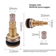 Load image into Gallery viewer, Agricultural Vehicle Vacuum Tire Full Copper Valves, American Standard