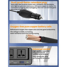 Load image into Gallery viewer, Meind 200W Car Inverter To 220V Fast Charging Dual Socket, Universal 12V, Universal 24V