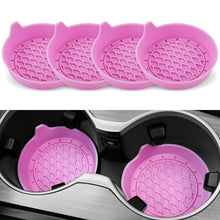Load image into Gallery viewer, 4pcs Anti-squeak Anti-slip Car Coaster With Handle