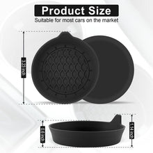 Load image into Gallery viewer, 4pcs Anti-squeak Anti-slip Car Coaster With Handle