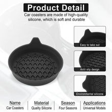 Load image into Gallery viewer, 4pcs Anti-squeak Anti-slip Car Coaster With Handle