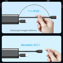 Load image into Gallery viewer, PD30W Car Charger With Retractable Cable, TYPE-C+8 Pin, TYPE-C+TYPE-C, 8 Pin+8 Pin