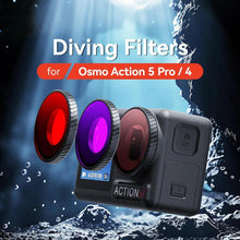 Load image into Gallery viewer, For DJI Osmo Action 5 Pro / Action 4 aMagisn Anti-Fog Dive Filter Lens Seamlessly Adapted To Waterproof Cases
