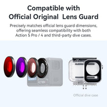 Load image into Gallery viewer, For DJI Osmo Action 5 Pro / Action 4 aMagisn Anti-Fog Dive Filter Lens Seamlessly Adapted To Waterproof Cases