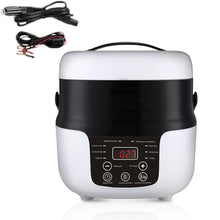 Load image into Gallery viewer, 12V-24V 2L Car-Mounted Push-Button Rice Cooker, English, English + Battery Cable, Russian, Russian + Battery Cable