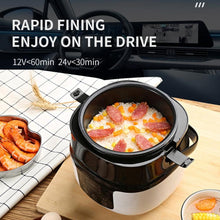 Load image into Gallery viewer, 12V-24V 2L Car-Mounted Push-Button Rice Cooker, English, English + Battery Cable, Russian, Russian + Battery Cable