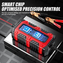 Load image into Gallery viewer, FOXSUR Smart 6V/12V 1.5A Battery Charger 4AH-30AH Lead Acid Battery Maintainer For Motorcycle/Car/ATV, EU Plug, US Plug, UK Plug