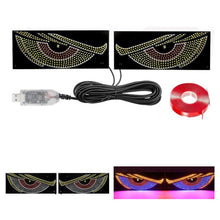Load image into Gallery viewer, USB Car-mounted Dynamic Demon Eye Car Sticker LED Indicator Light