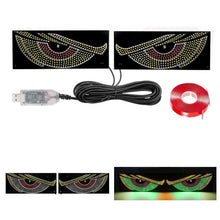 Load image into Gallery viewer, USB Car-mounted Dynamic Demon Eye Car Sticker LED Indicator Light