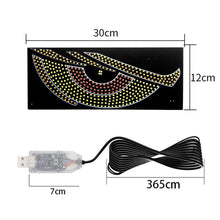 Load image into Gallery viewer, USB Car-mounted Dynamic Demon Eye Car Sticker LED Indicator Light