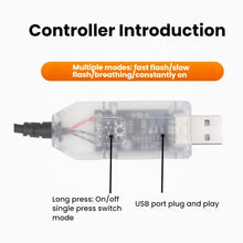 Load image into Gallery viewer, USB Car-mounted Dynamic Demon Eye Car Sticker LED Indicator Light
