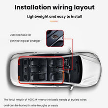 Load image into Gallery viewer, USB Car-mounted Dynamic Demon Eye Car Sticker LED Indicator Light