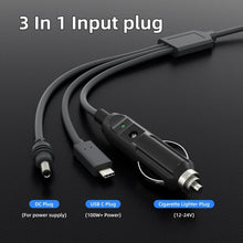 Load image into Gallery viewer, 3 In 1 TYPE-C To DC Cigarette Lighter Car Charger For Starlink 4th GEN Mini, 3m, 5m