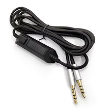 Load image into Gallery viewer, For Logitech Astro A10 / A40 Headset Gaming Headset 2m Braided Audio Cable, Silver Plug Straight Through, Silver Plug Wired Controller, Black Plug Wired Controller