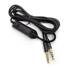 Load image into Gallery viewer, For Logitech Astro A10 / A40 Headset Gaming Headset 2m Braided Audio Cable, Silver Plug Straight Through, Silver Plug Wired Controller, Black Plug Wired Controller