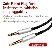 Load image into Gallery viewer, For Logitech Astro A10 / A40 Headset Gaming Headset 2m Braided Audio Cable, Silver Plug Straight Through, Silver Plug Wired Controller, Black Plug Wired Controller