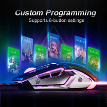 Load image into Gallery viewer, Inphic W-02 USB Wired Mouse Gaming Macro-Programmable Illuminated Computer Mice
