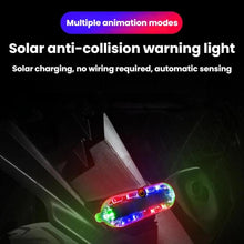 Load image into Gallery viewer, Car Solar-Powered Anti-Collision Warning Light Motorcycle Wireless LED Rear Tail Light, 2pcs