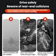 Load image into Gallery viewer, Car Solar-Powered Anti-Collision Warning Light Motorcycle Wireless LED Rear Tail Light, 2pcs