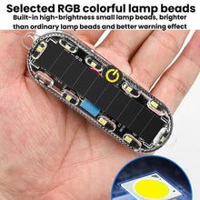 Load image into Gallery viewer, Car Solar-Powered Anti-Collision Warning Light Motorcycle Wireless LED Rear Tail Light, 2pcs