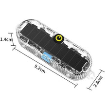 Load image into Gallery viewer, Car Solar-Powered Anti-Collision Warning Light Motorcycle Wireless LED Rear Tail Light, 2pcs