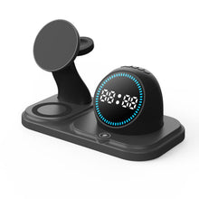 Load image into Gallery viewer, 6 in 1 Desktop Magnetic Wireless Charging Clock Countdown RGB Bluetooth Speaker