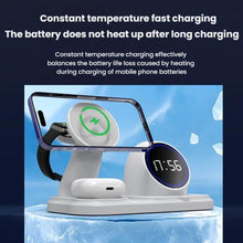 Load image into Gallery viewer, 6 in 1 Desktop Magnetic Wireless Charging Clock Countdown RGB Bluetooth Speaker
